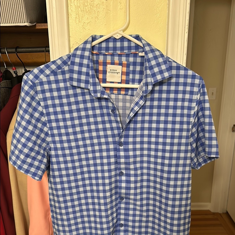Bonobos Blue Checkered Men's Shirt